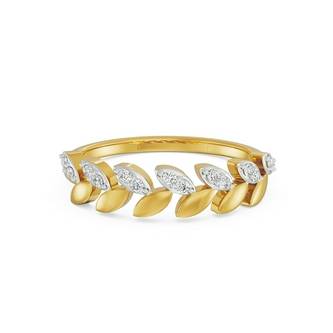 Leafy Crown Diamond Ring : R389