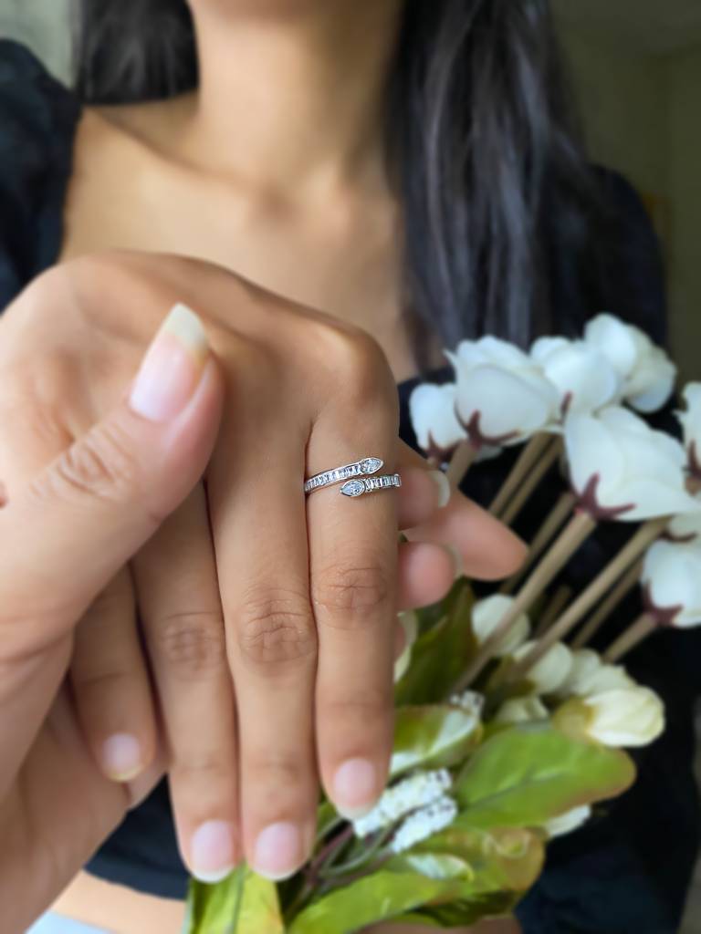 Silberry 925 Sterling Silver Twister Ring : R445