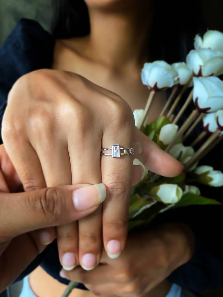 Silberry 925 Sterling Silver Eclipse Ring : R555