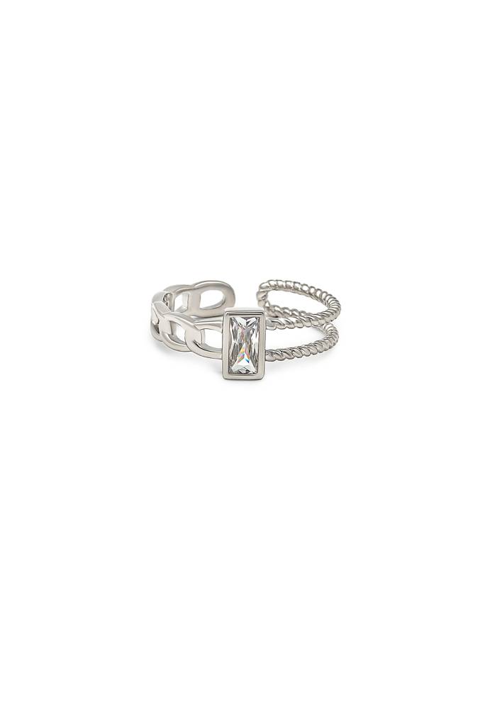 Silberry 925 Sterling Silver Eclipse Ring : R555