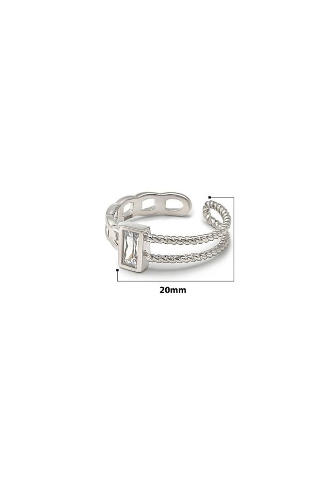 Silberry 925 Sterling Silver Eclipse Ring : R555