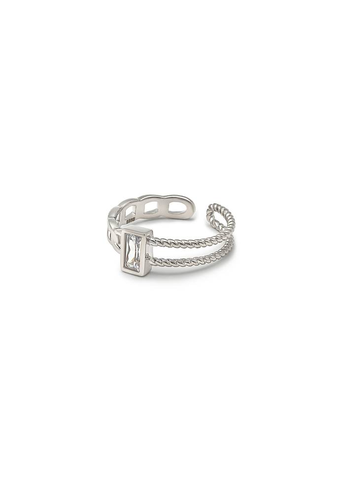 Silberry 925 Sterling Silver Eclipse Ring : R555