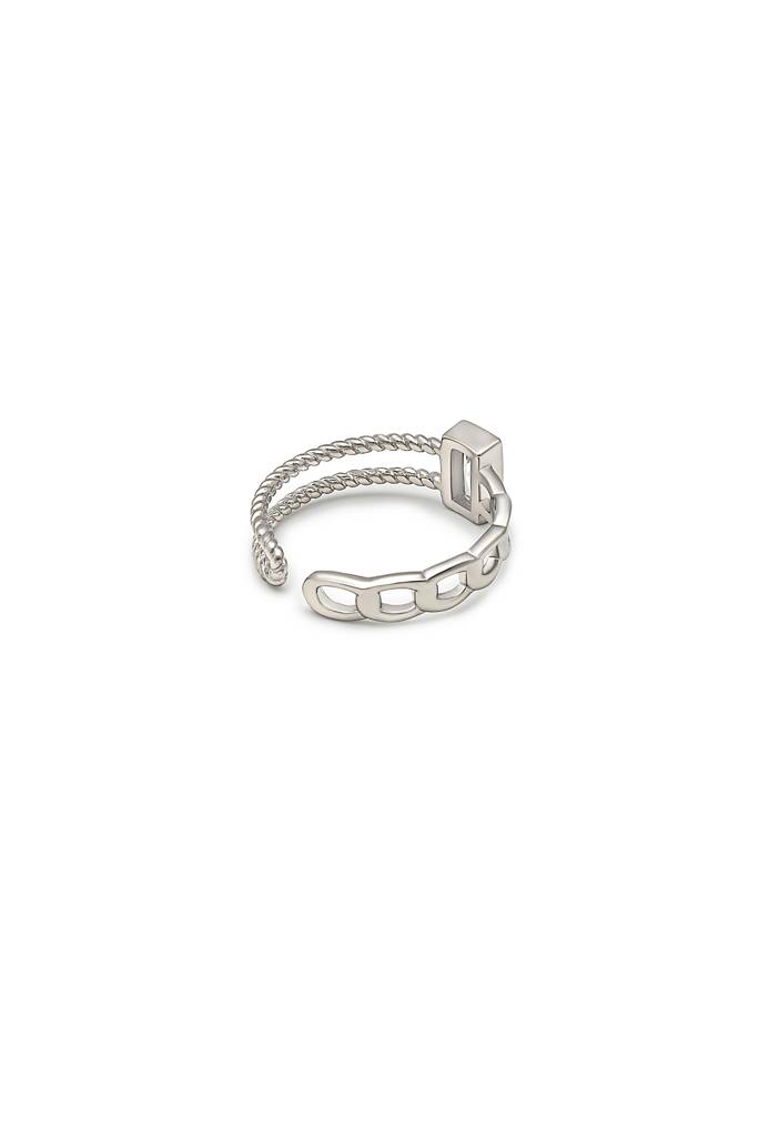 Silberry 925 Sterling Silver Eclipse Ring : R555