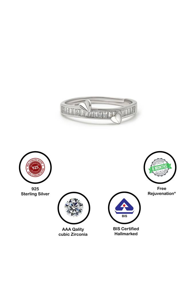 Silberry 925 Sterling Silver Affirmation Ring : R599