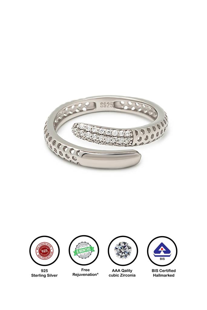 Silberry 925 Sterling Silver Nebula Ring : R632