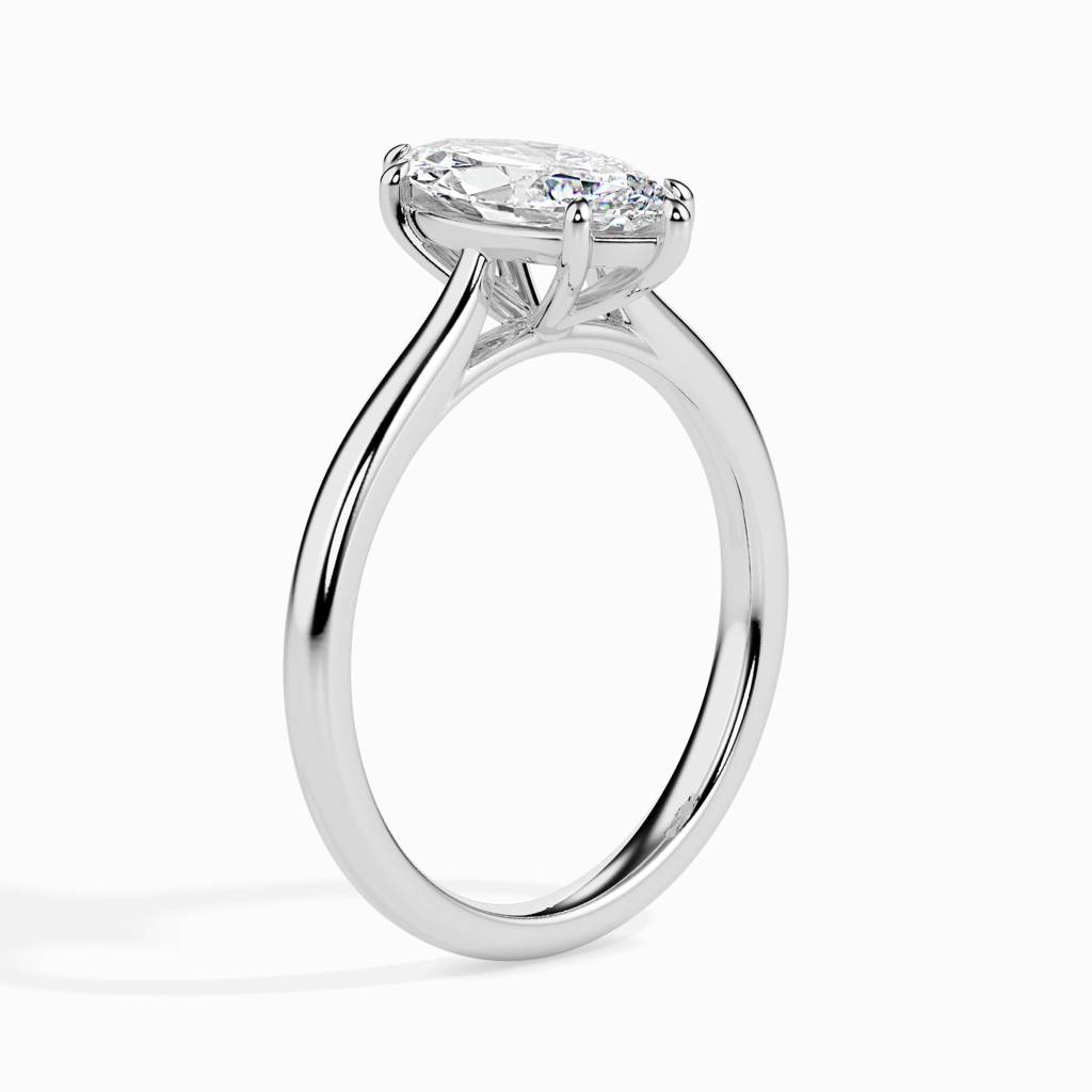 Sleek Marquise Solitaire Ring