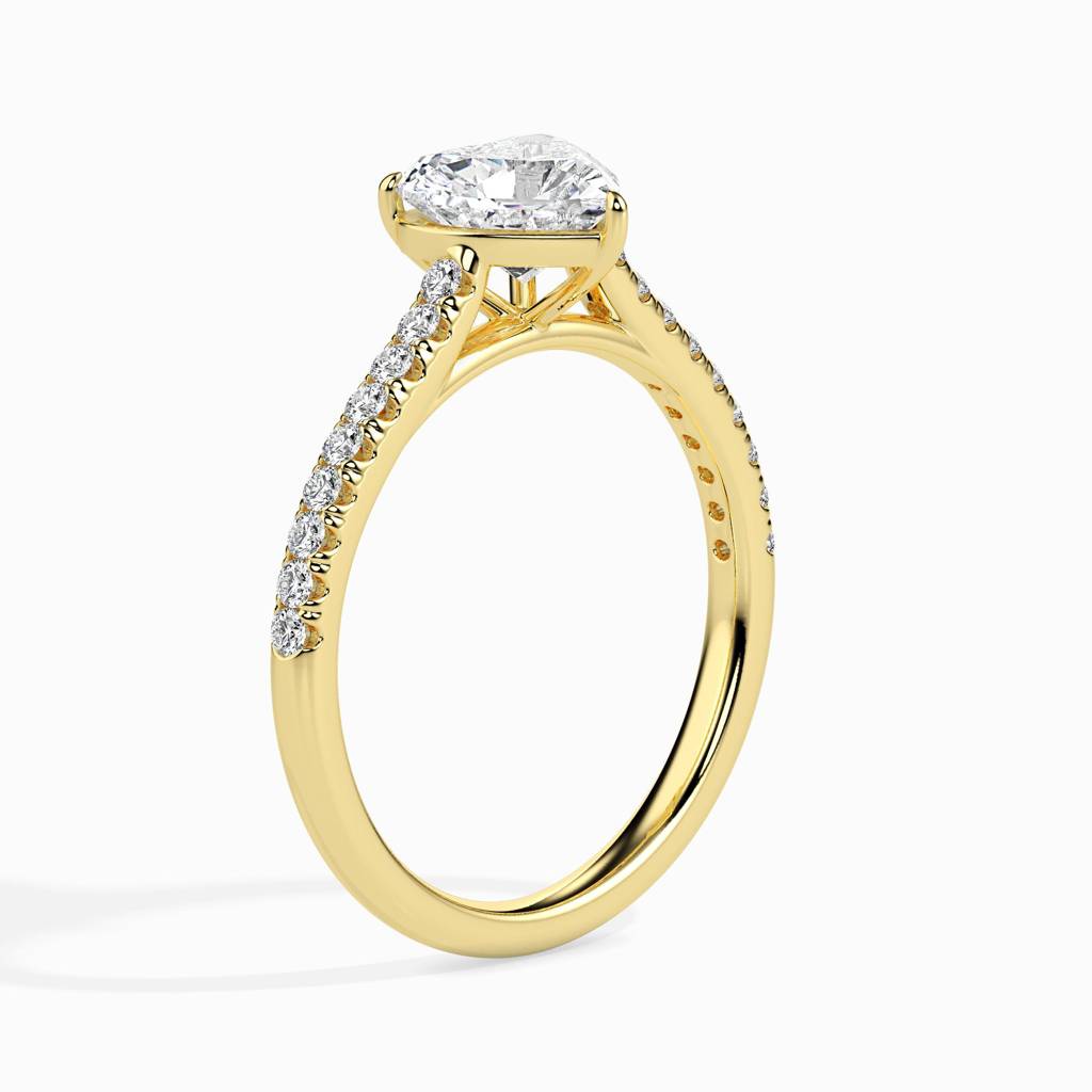 Heartfelt Solitaire Diamond Ring