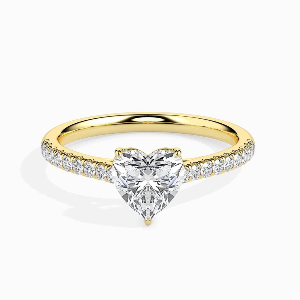 Heartfelt Solitaire Diamond Ring