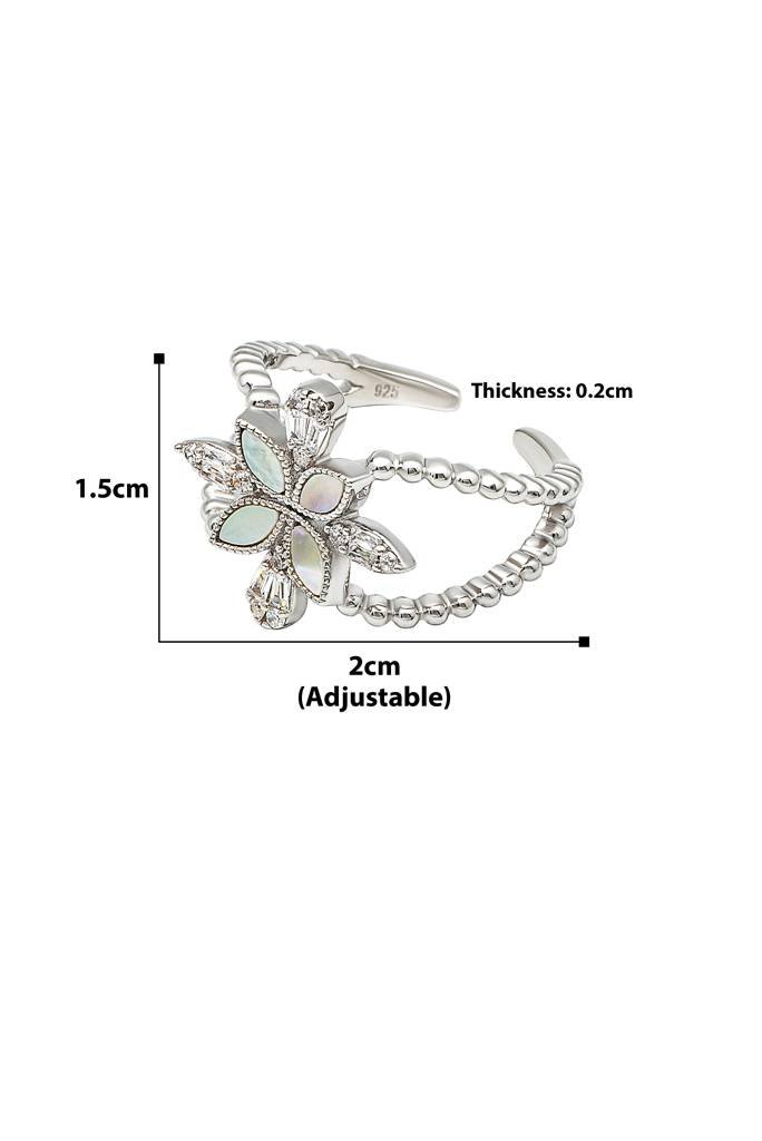 Silberry 925 Sterling Silver Gracious Wings Ring : R678