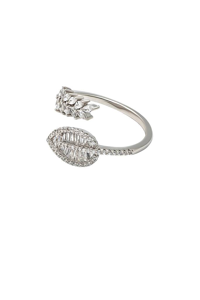 Silberry 925 Sterling Silver Autumn Leaf Ring : R685