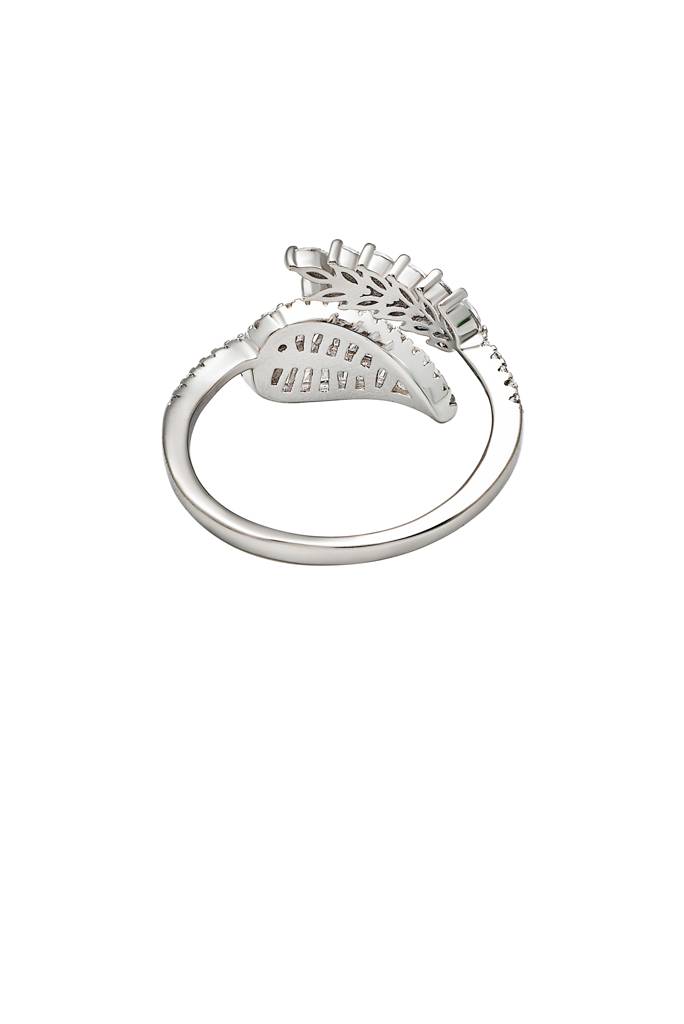 Silberry 925 Sterling Silver Autumn Leaf Ring : R685
