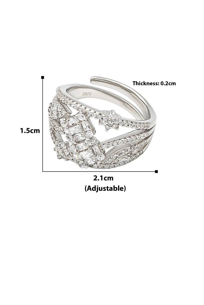 Silberry 925 Sterling Silver Royal Crown Ring : R698