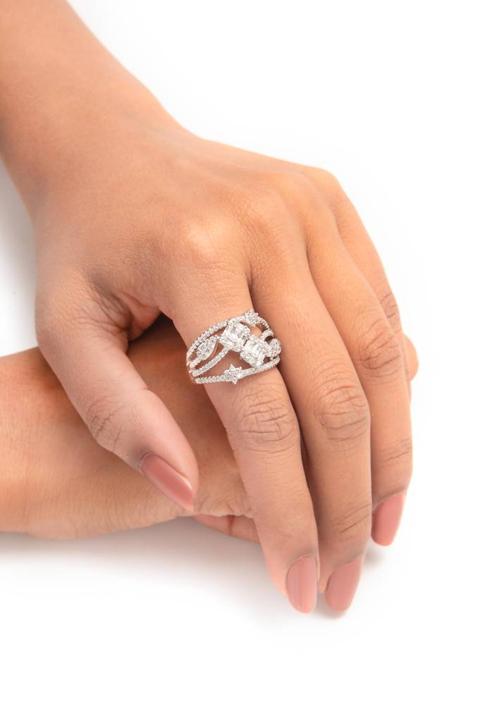 Silberry 925 Sterling Silver Royal Crown Ring : R698