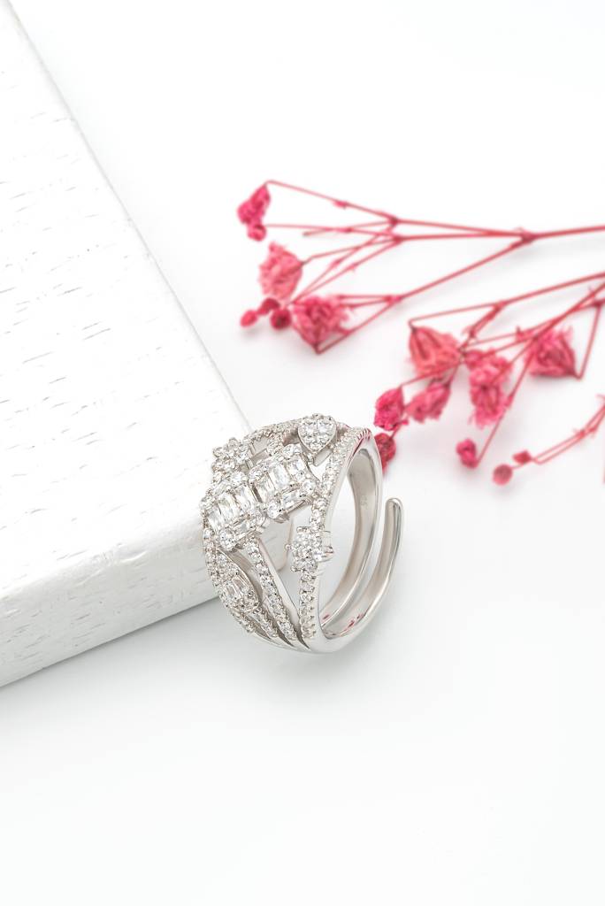 Silberry 925 Sterling Silver Royal Crown Ring : R698