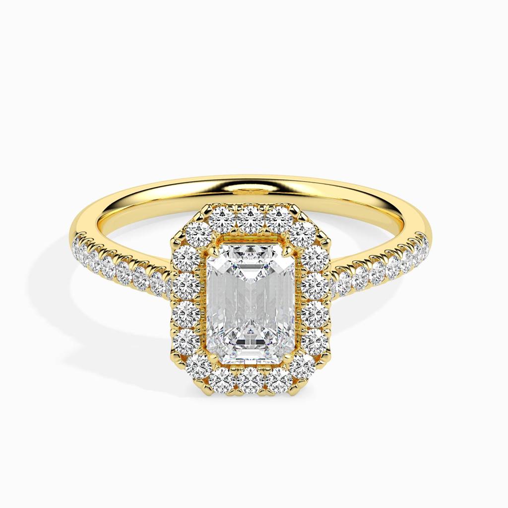 Brilliant Emerald Cut Diamond Ring