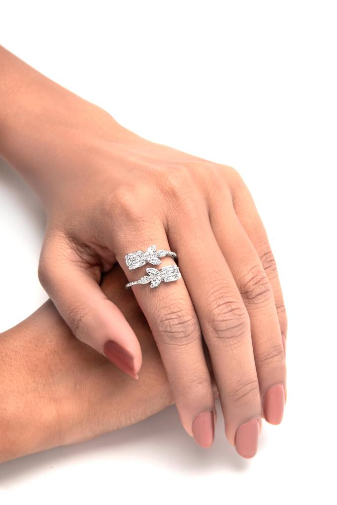Silberry 925 Sterling Silver Petal Ring : R802