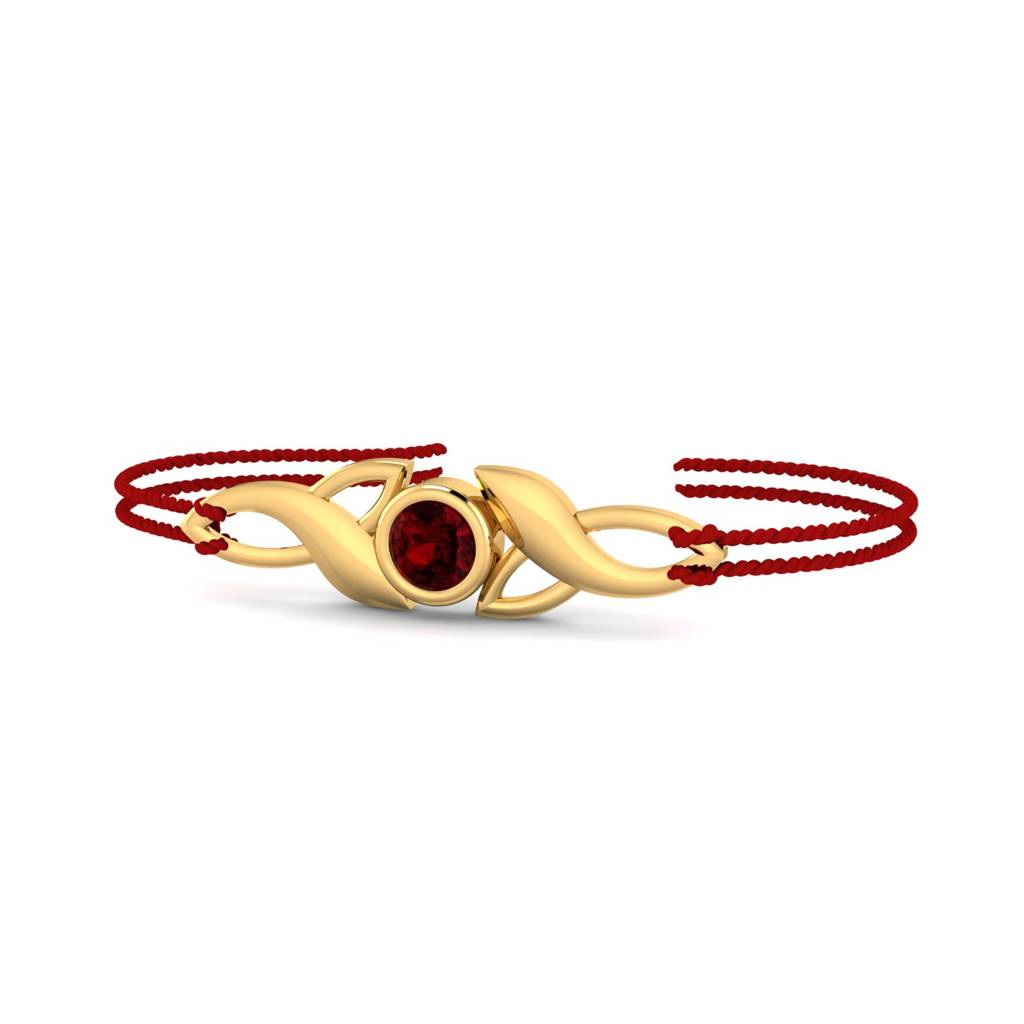 Kuberbox Yellow Gold Nijel Gold Rakhi : RA2024
