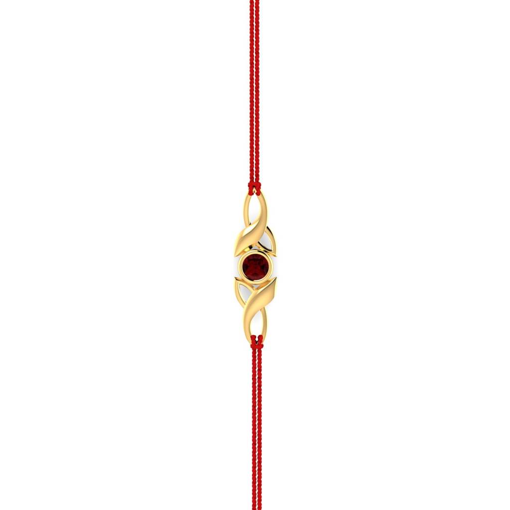 Kuberbox Yellow Gold Nijel Gold Rakhi : RA2024