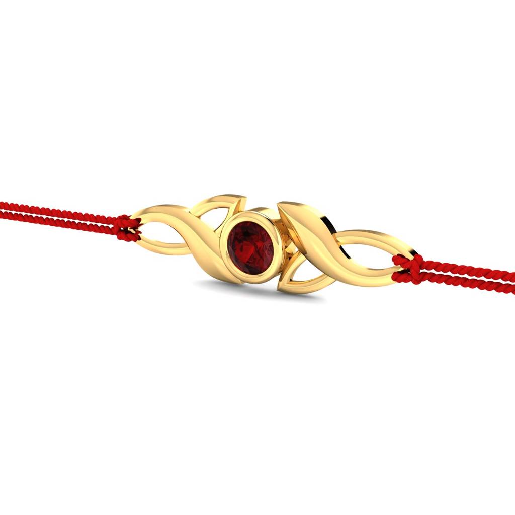 Kuberbox Yellow Gold Nijel Gold Rakhi : RA2024