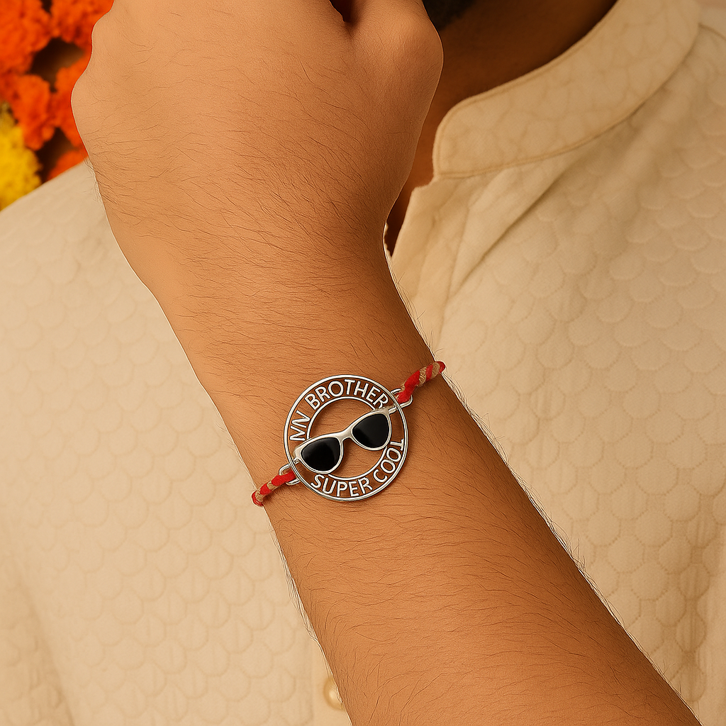 925 Silver My Brother Super Cool Rakhi : RAKHI-01