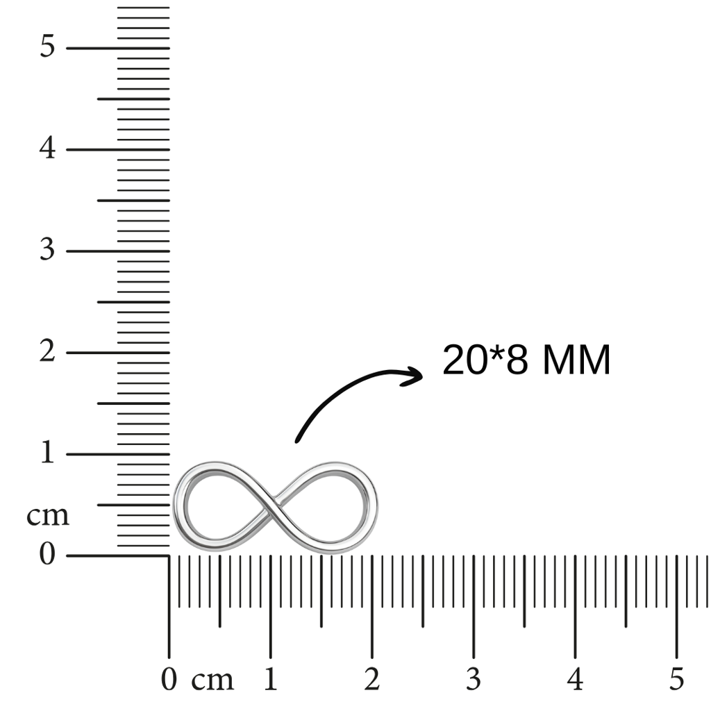 925 Silver Infinity Rakhi : RAKHI-12
