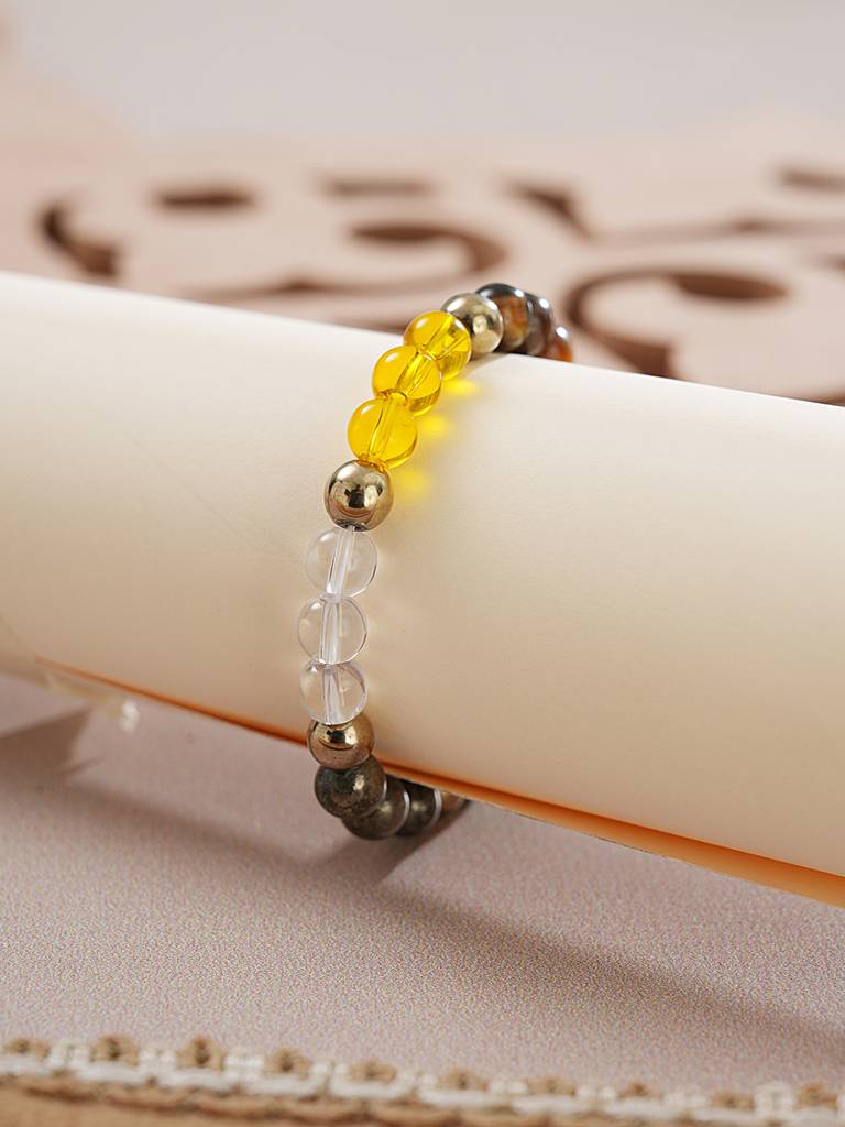 Chakra Balancing Multi Crystal Bracelet For Healing & Meditation : STBR8223