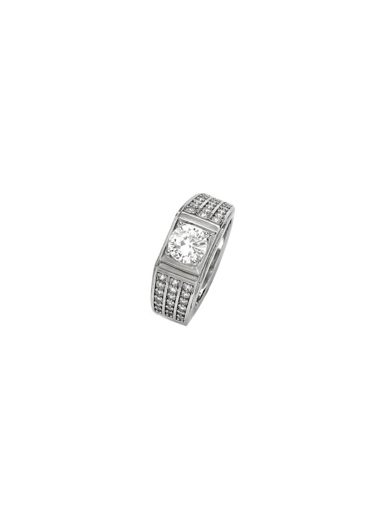 Radiant Spark Crystal Ring For Couple For Girlfriend & Boyfriend : RC24338-S
