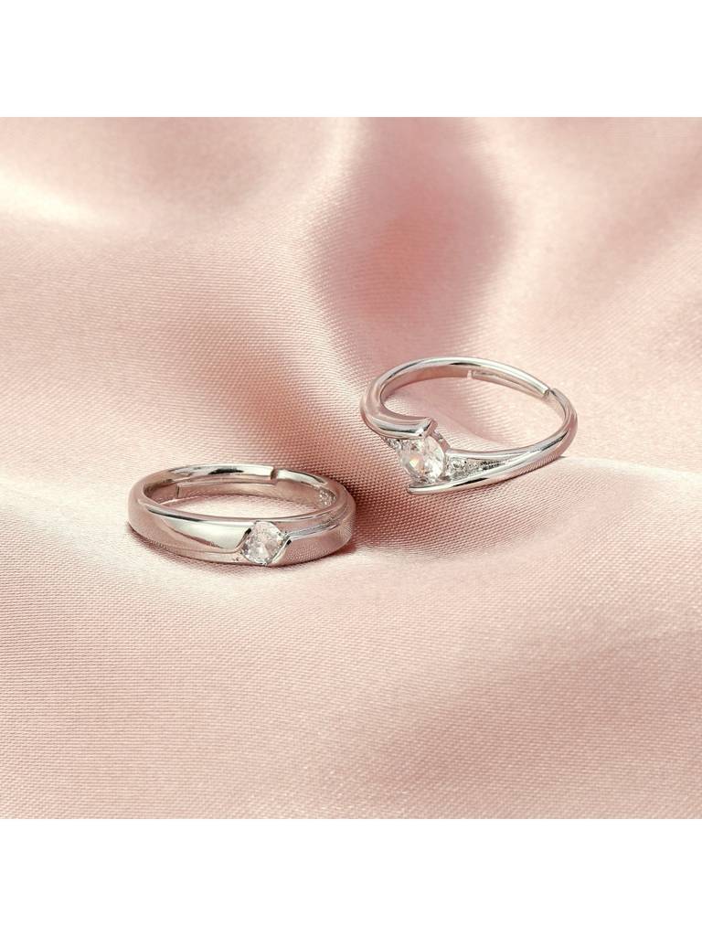 Crystal Bliss Delicate Ring For Girlfriend & Boyfriend : RC24342-S