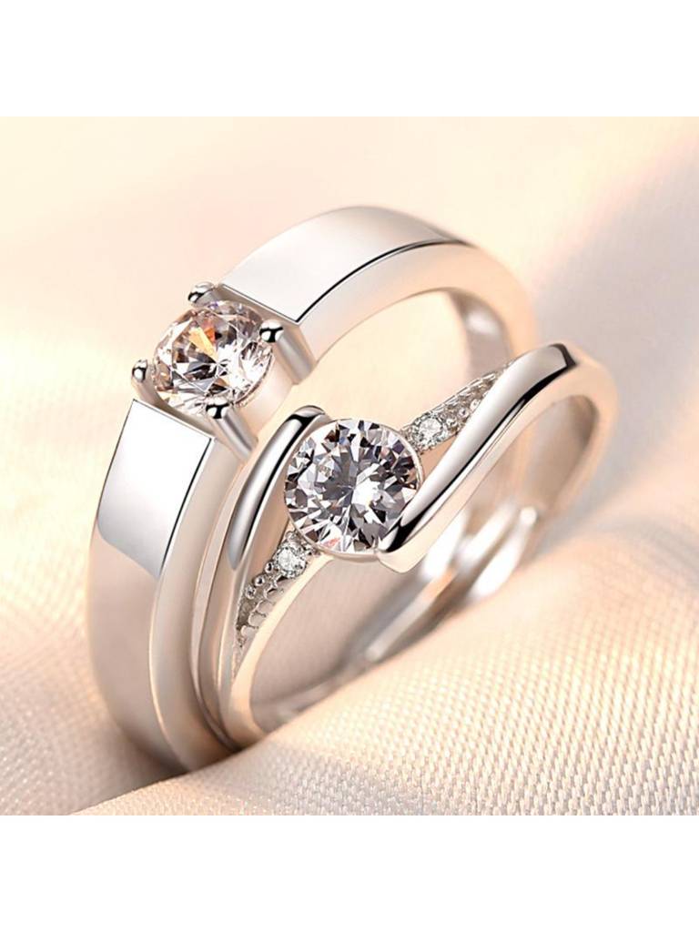 Crystal Bliss Delicate Ring For Girlfriend & Boyfriend : RC24342-S