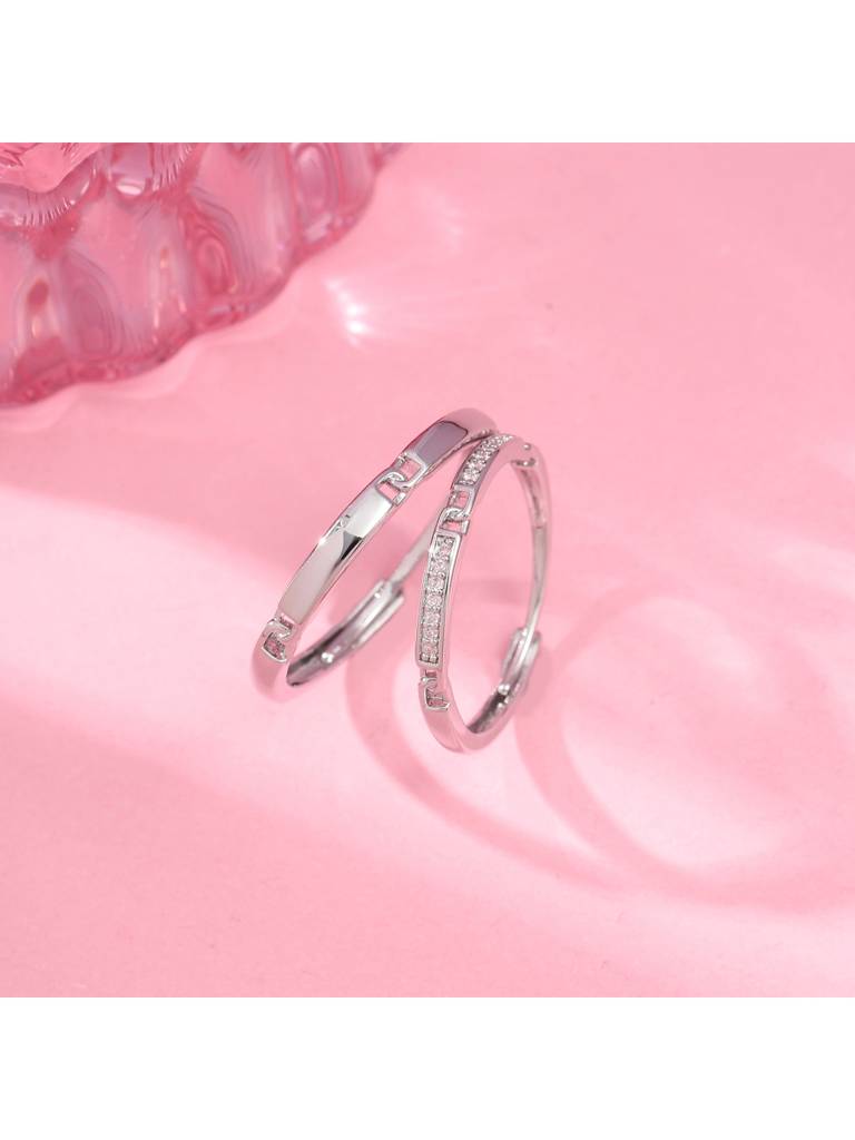 Regal Radiance Stone Ring For Girlfriend & Boyfriend : RC24347-S