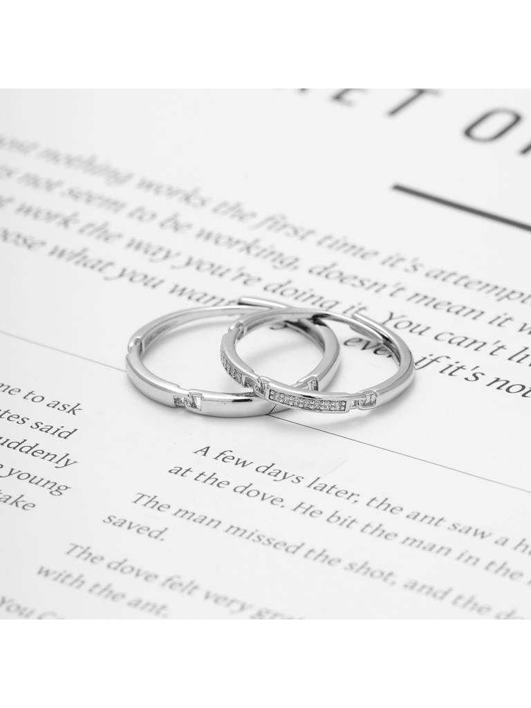 Regal Radiance Stone Ring For Girlfriend & Boyfriend : RC24347-S