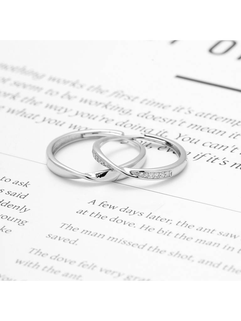 Perfect Match Him & Her Ring For Girlfriend & Boyfriend : RC24348-S