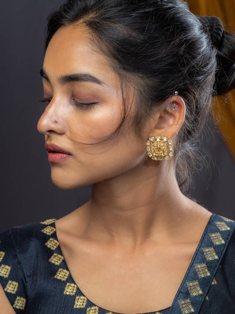 Ganesha Earrings : AJER10047