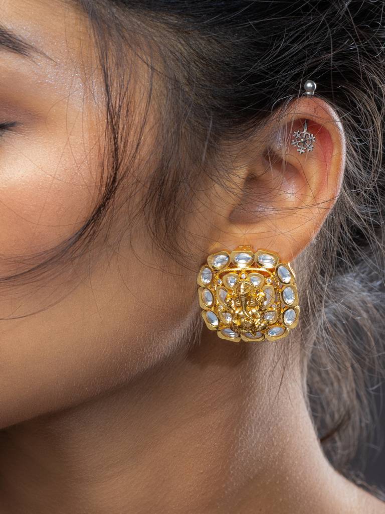 Ganesha Earrings : AJER10047