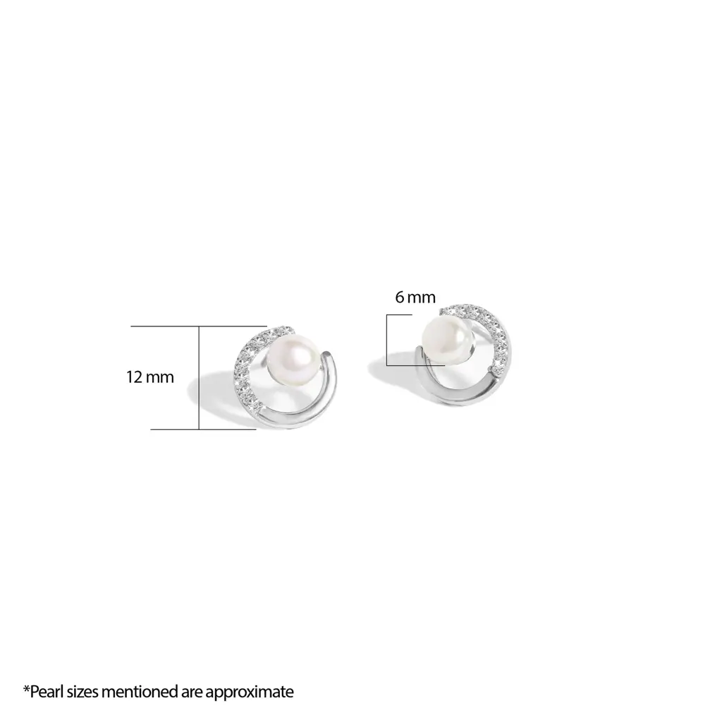 Disc Pearl Earrings : RER007