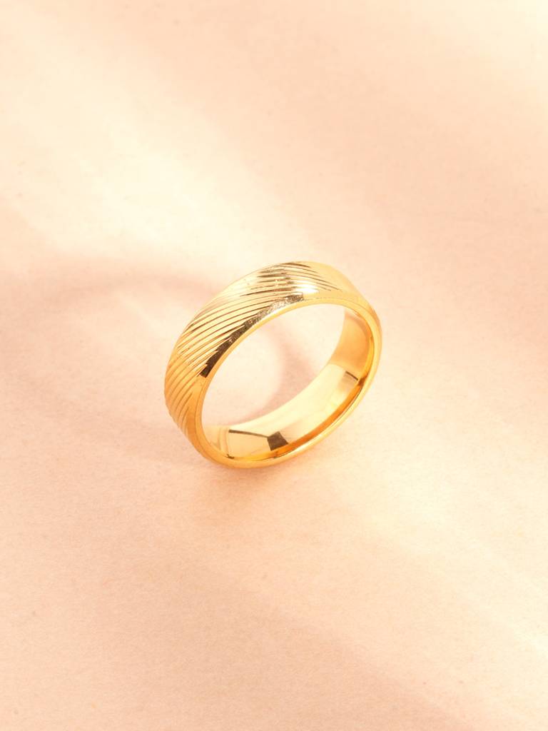 Duneline Textured Ring For Men : RG0069-9
