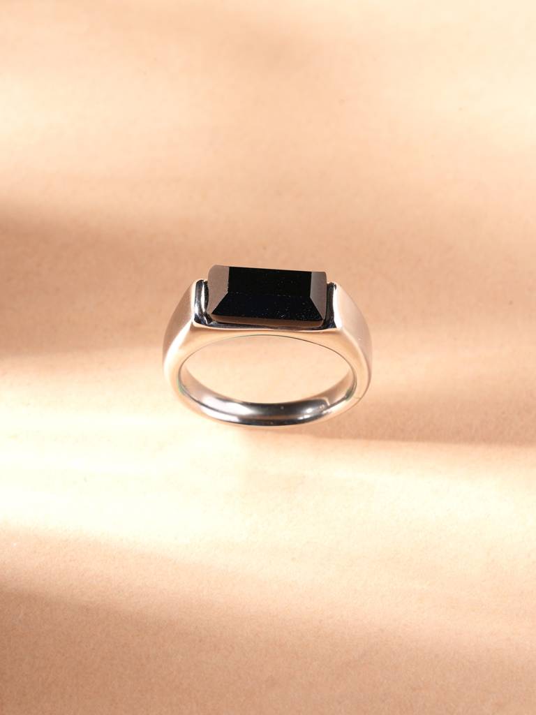 Onyx Baron Signet Ring For Men : RG0071-9