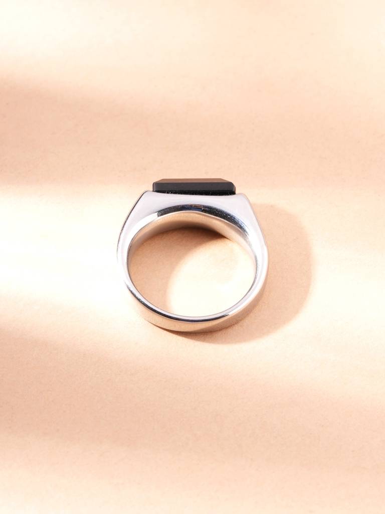 Onyx Baron Signet Ring For Men : RG0071-9