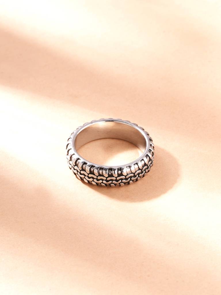 Chainforge Textured Ring For Men : RG0073-9