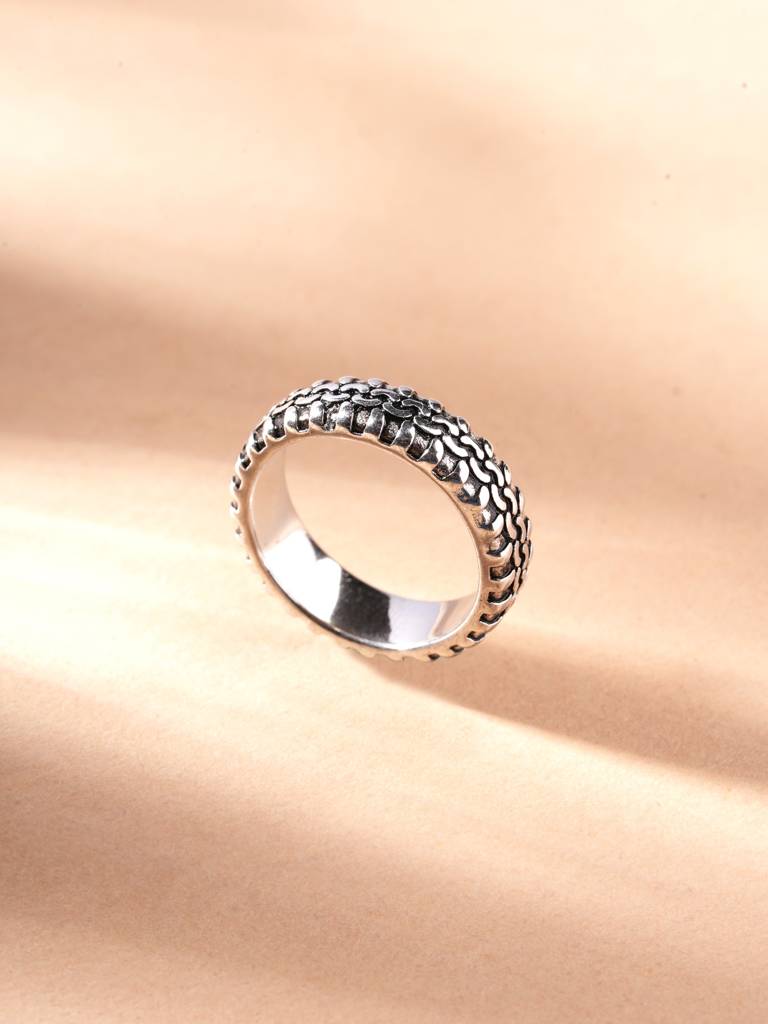 Chainforge Textured Ring For Men : RG0073-9
