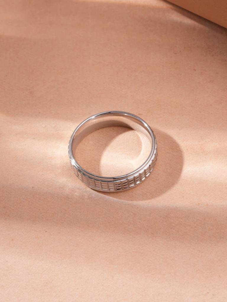 Celtic Eternity Textured Ring For Men - Waterproof & Anti-Tarnish : RG0129-9