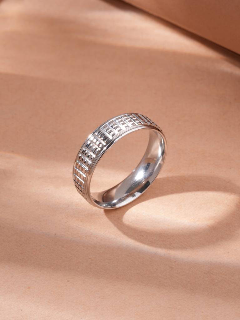 Celtic Eternity Textured Ring For Men - Waterproof & Anti-Tarnish : RG0129-9