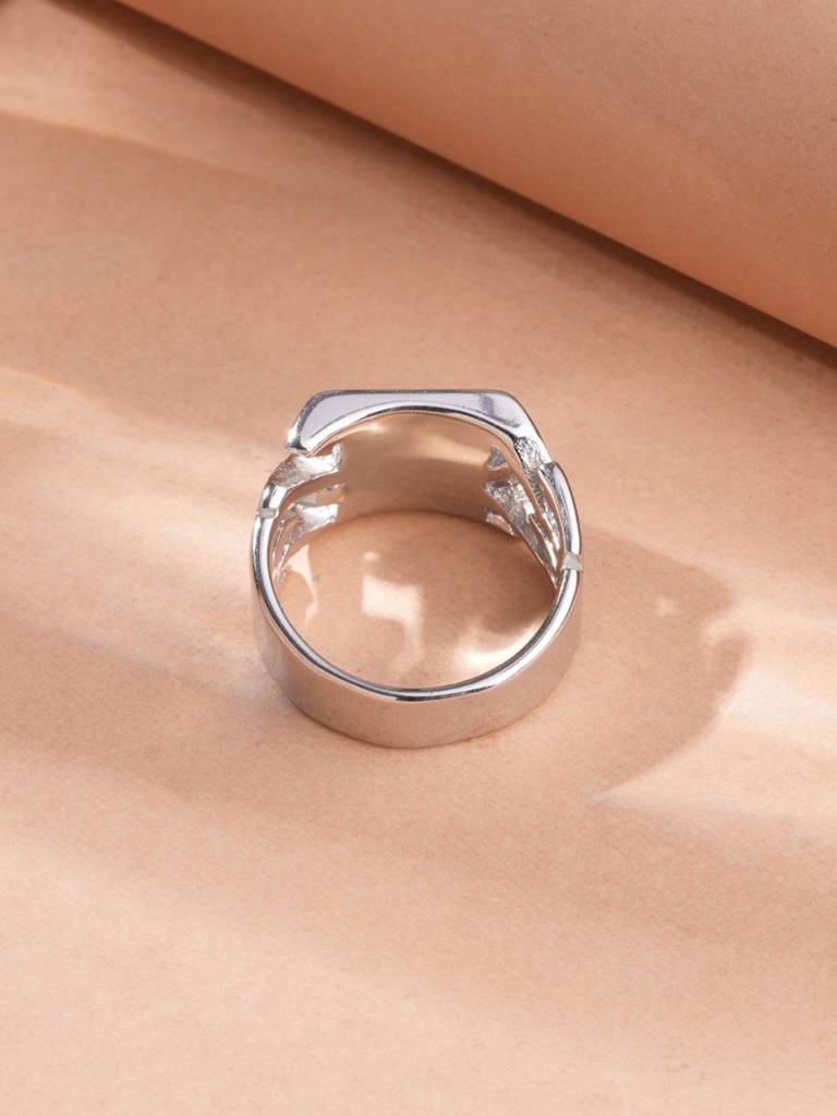 Arctic Engraved Signet Ring For Men - Waterproof & Anti-Tarnish : RG0141-9