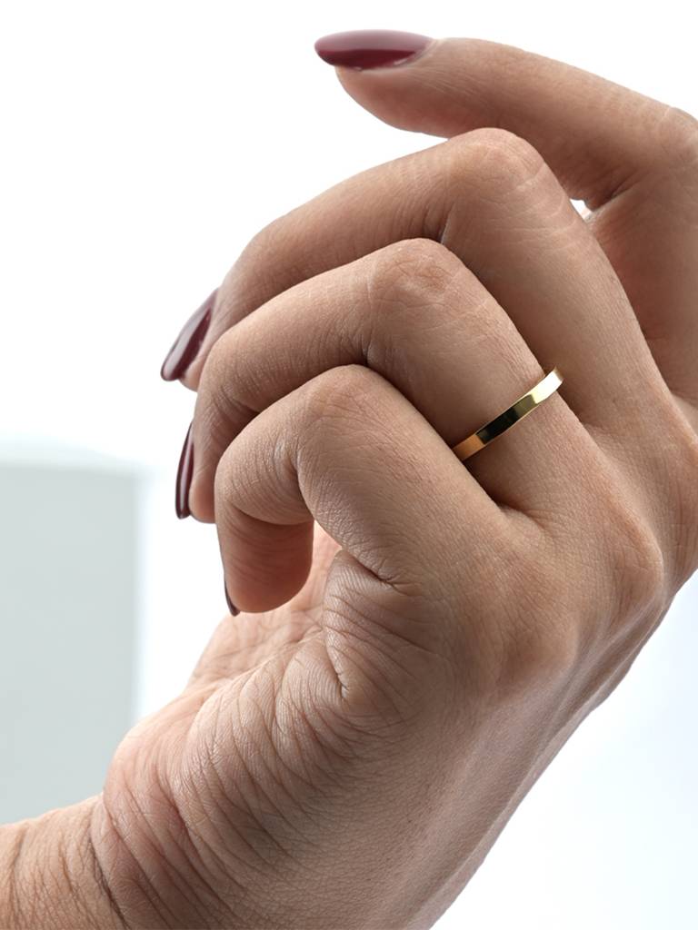 Women 18K Gold-Plated Adjustable Finger Ring : RG105-G
