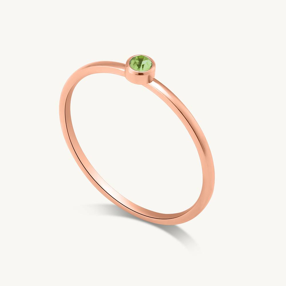 Cute Birthstone Ring | 18K Rose Gold Plated : RG143-5