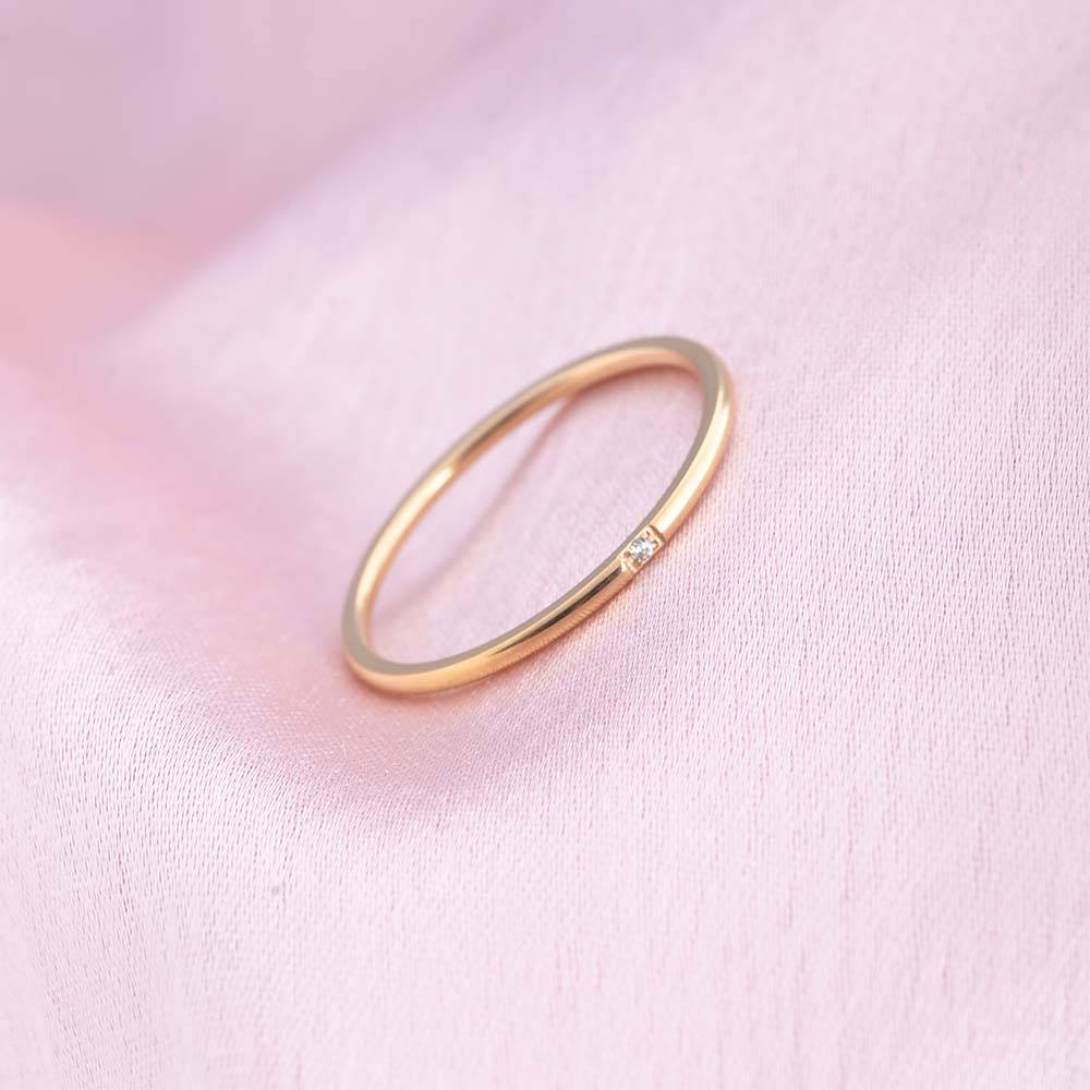 Smooth Thin Stacking Ring : RG152-7