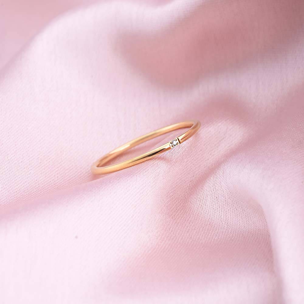 Smooth Thin Stacking Ring : RG152-8