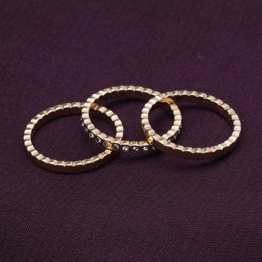 Three Piece Honeycomb Ring : RG163