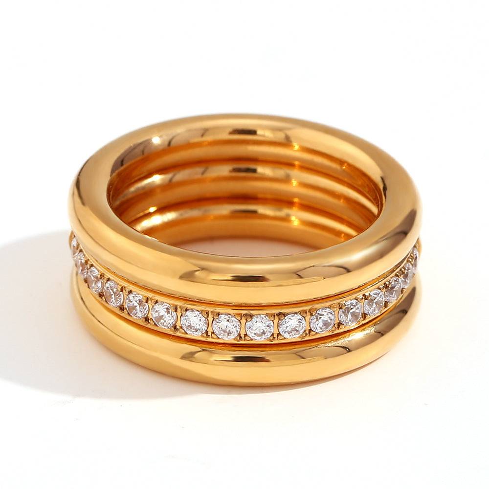 Shimmery Triple Ring : RG262-6