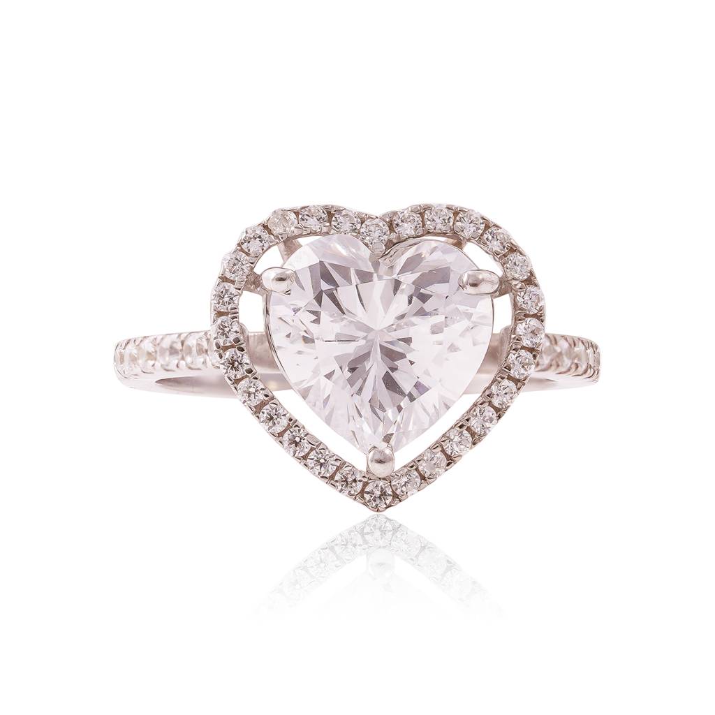 Heart'S Halo Symphony Ring : RGS-066-W